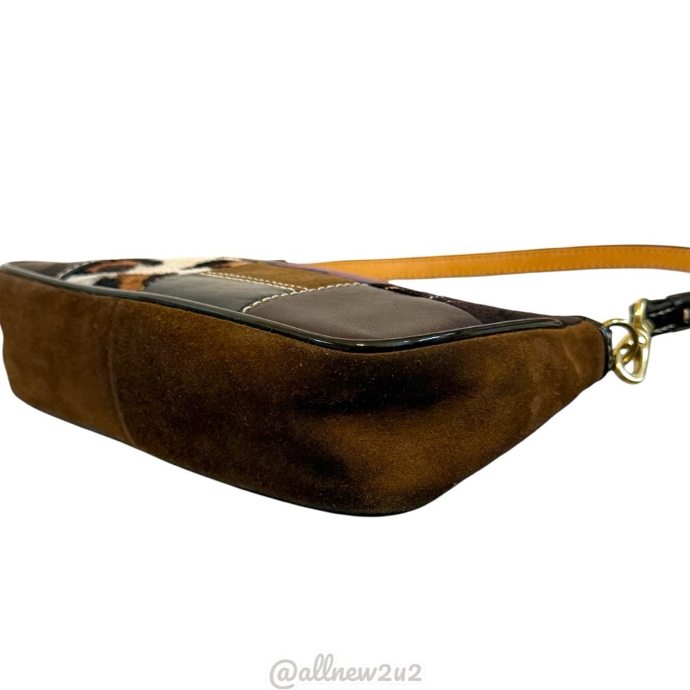 Coach Rare 7071 Legacy Holiday Vintage 2005 Patchwork Demi Baguette Shoulder Bag - Picture 8 of 16